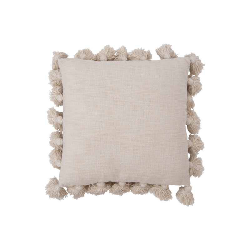 Interlude Luxurious Square Cotton Pillow Cover & Insert & Reviews